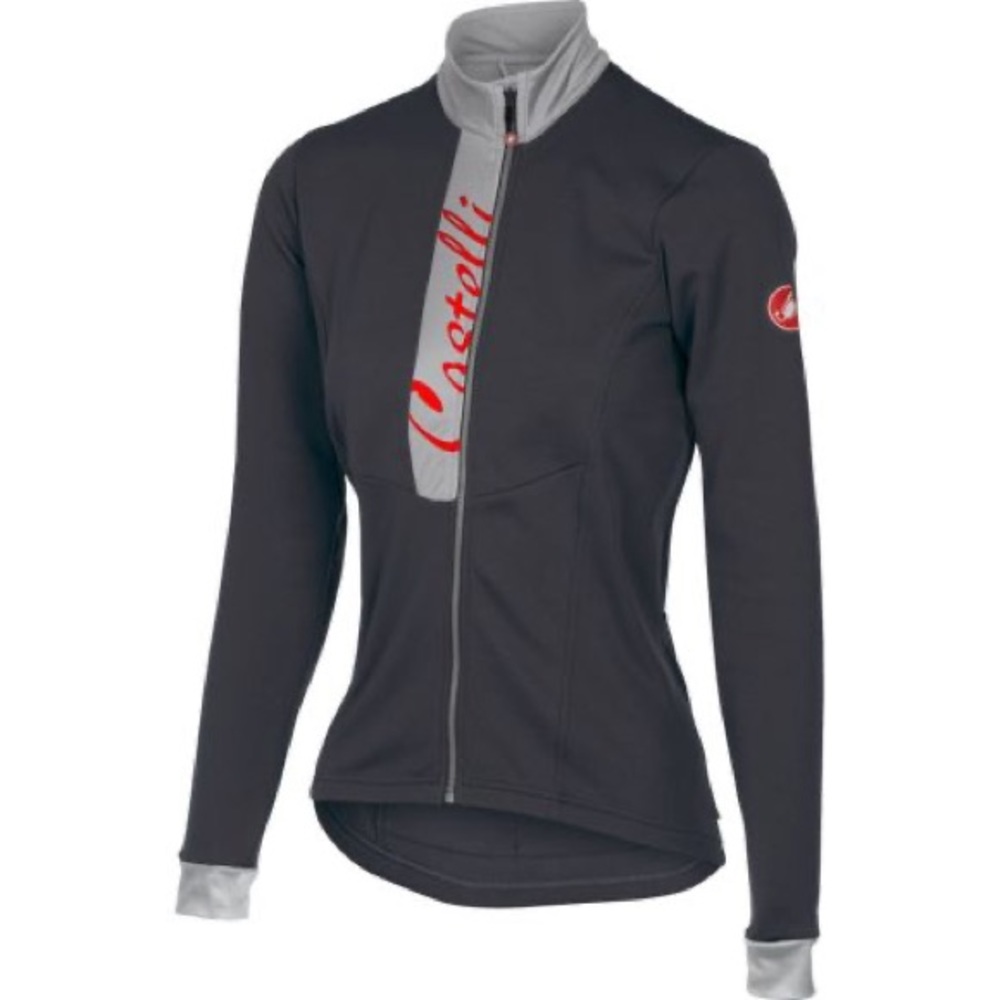 BNWT Castelli Women’s Sorriso Long Sleeve cycling Jersey in Anthracite Grey